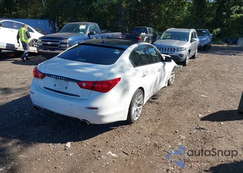2014 Infiniti Q50 Premium from USA, damaged, VIN JN1BV7AR8EM684119